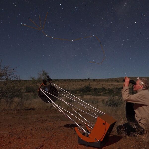 Himmlische Safari über Namibia – visuelle Beobachtungen und Zeichnungen