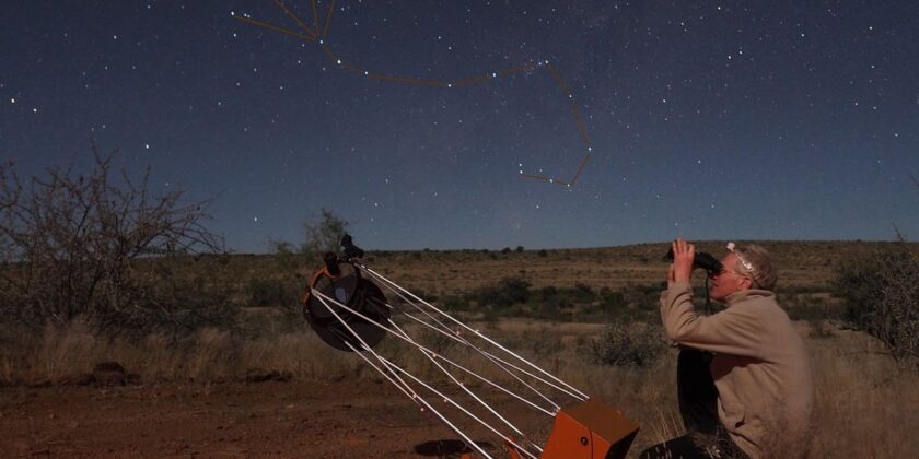 Himmlische Safari über Namibia – visuelle Beobachtungen und Zeichnungen