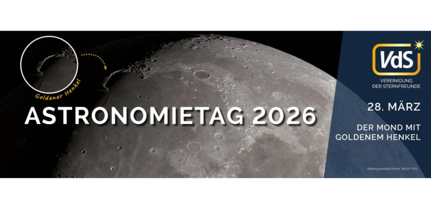 Bundesweiter Astronomietag 2026 – Der Mond mit goldenem Henkel