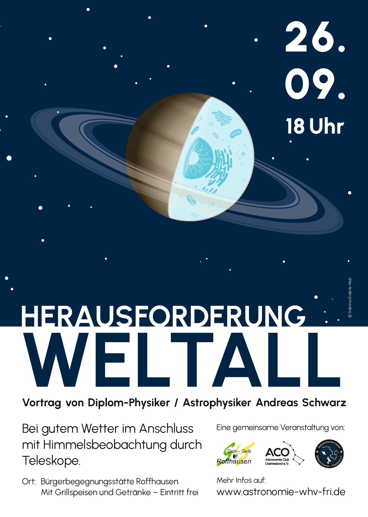 Gesellige Vortragsveranstaltung „Herausforderung Weltall“